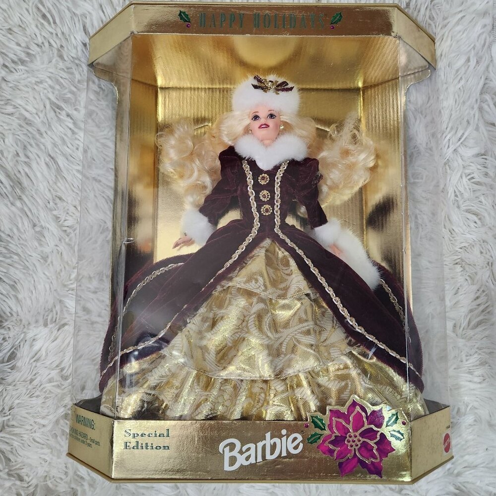 1996 Happy Holidays Barbie Special Edition Doll In Original Packaging